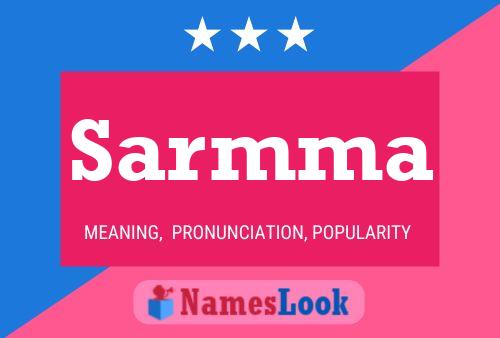 Sarmma Name Poster