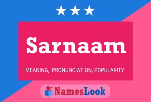 Sarnaam Name Poster