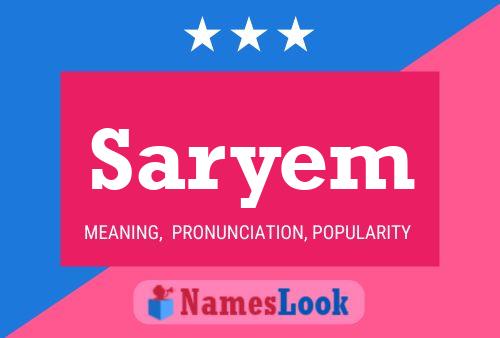 Saryem Name Poster