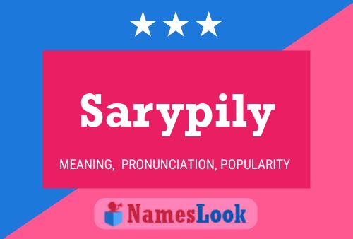 Sarypily Name Poster