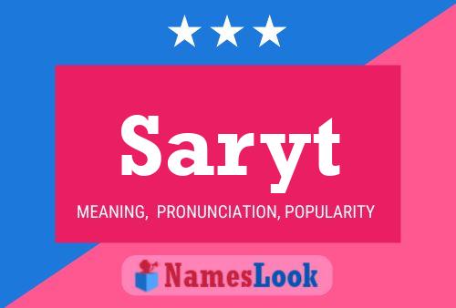 Saryt Name Poster