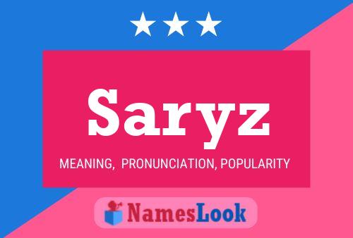 Saryz Name Poster