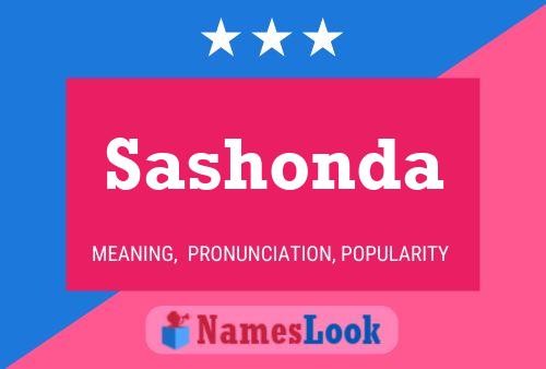 Sashonda Name Poster