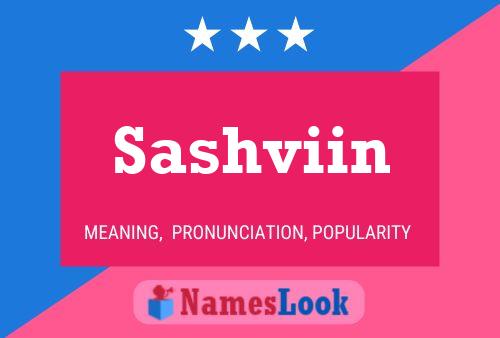 Sashviin Name Poster