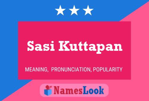 Sasi Kuttapan Name Poster