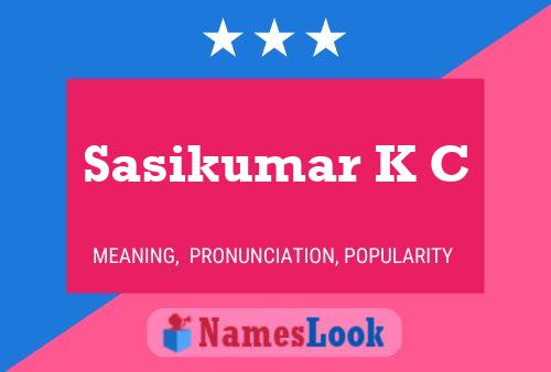 Sasikumar K C Name Poster