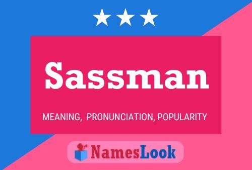 Sassman Name Poster