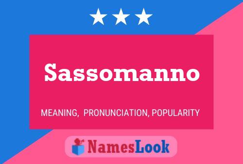 Sassomanno Name Poster