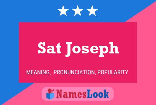 Sat Joseph Name Poster