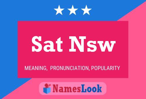 Sat Nsw Name Poster