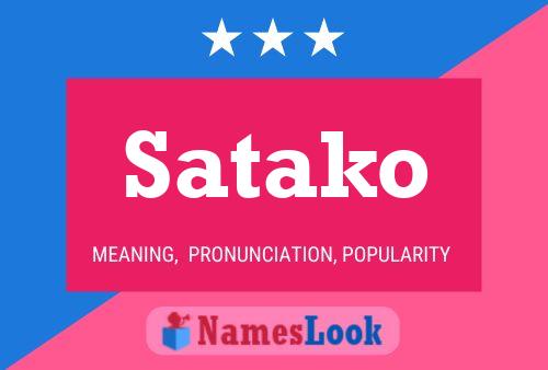 Satako Name Poster