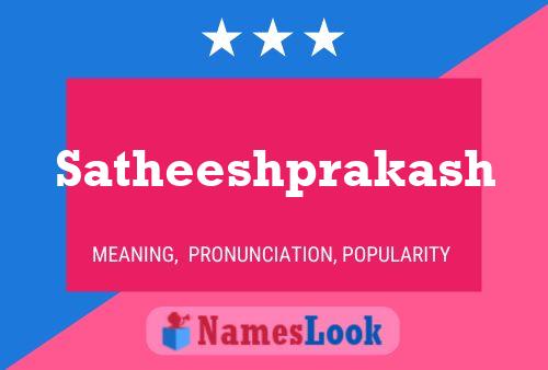 Satheeshprakash Name Poster