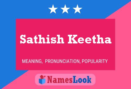 Sathish Keetha Name Poster