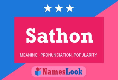 Sathon Name Poster