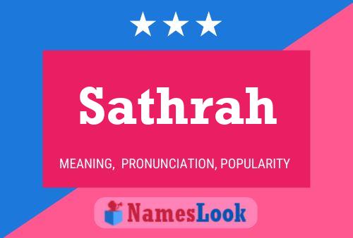 Sathrah Name Poster