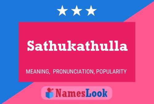 Sathukathulla Name Poster