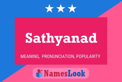 Sathyanad Name Poster