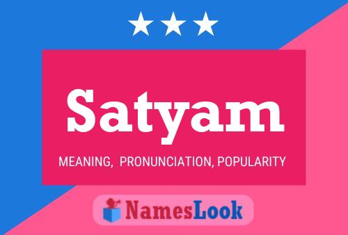 Satyam Name Poster