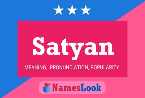 Satyan Name Poster