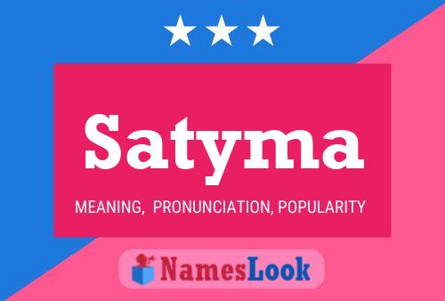 Satyma Name Poster