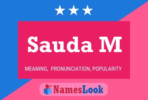 Sauda M Name Poster