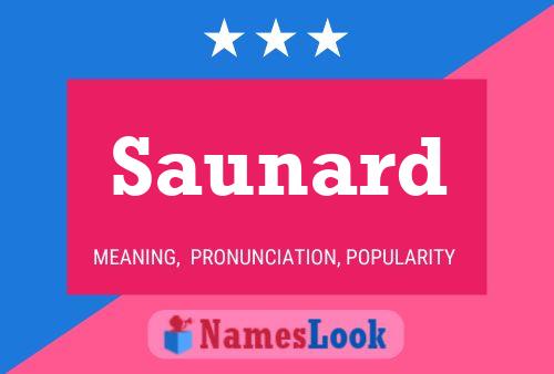 Saunard Name Poster