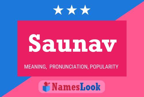 Saunav Name Poster