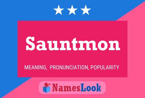 Sauntmon Name Poster