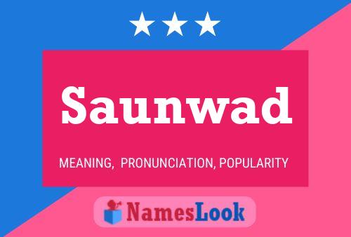 Saunwad Name Poster