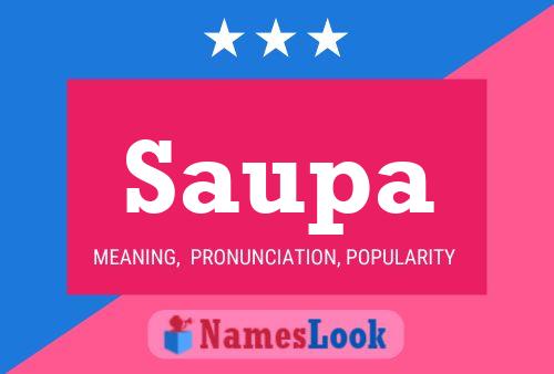 Saupa Name Poster