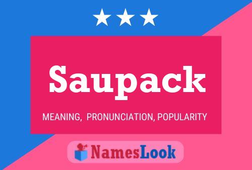 Saupack Name Poster