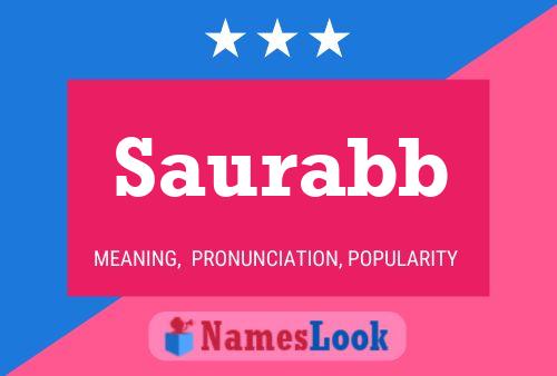 Saurabb Name Poster