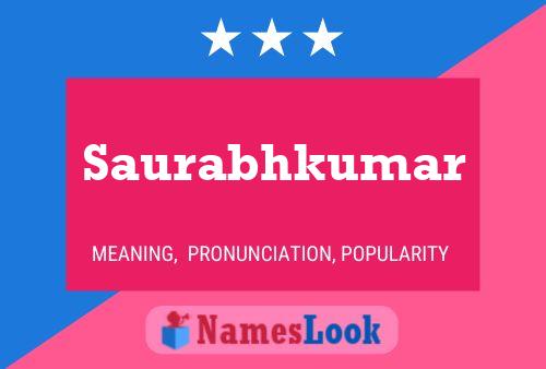 Saurabhkumar Name Poster