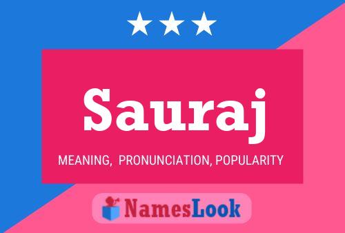 Sauraj Name Poster