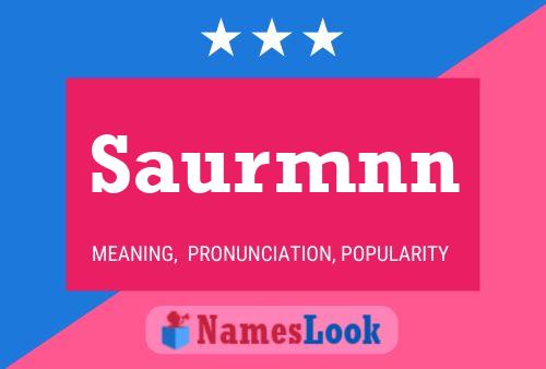 Saurmnn Name Poster