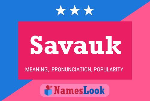 Savauk Name Poster