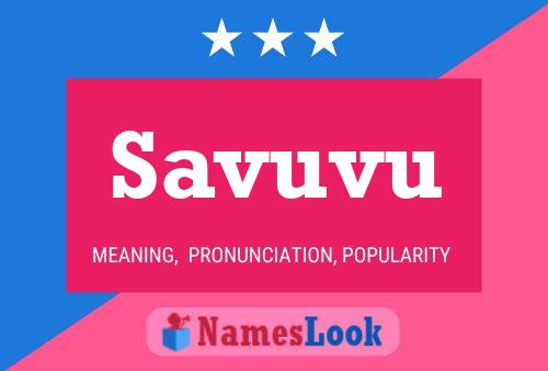 Savuvu Name Poster