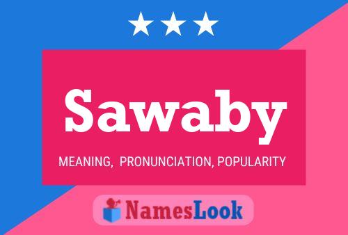 Sawaby Name Poster