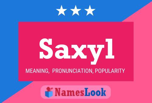 Saxyl Name Poster