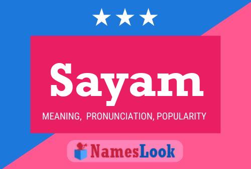 Sayam Name Poster