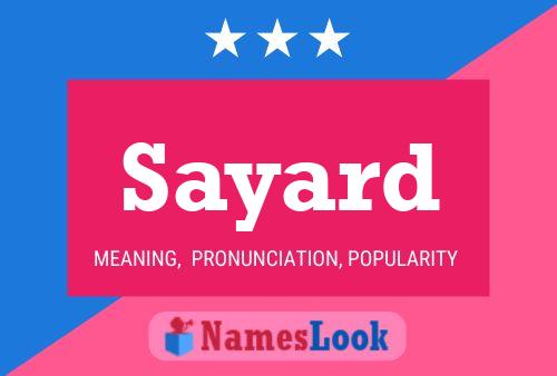 Sayard Name Poster