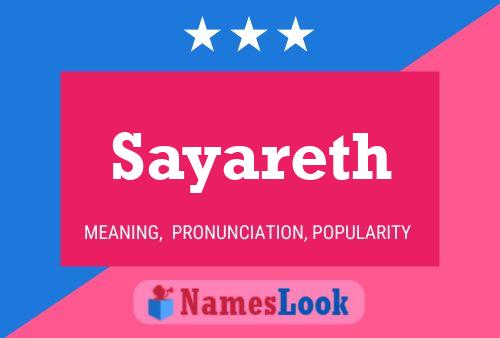 Sayareth Name Poster