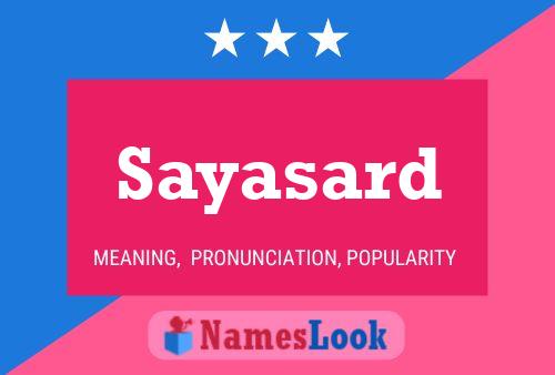 Sayasard Name Poster