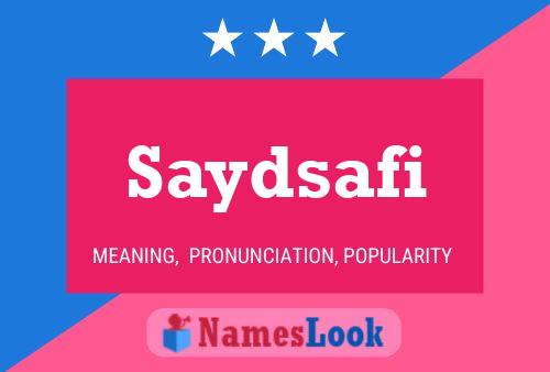 Saydsafi Name Poster