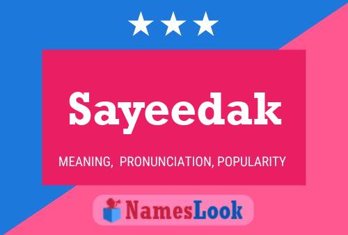 Sayeedak Name Poster