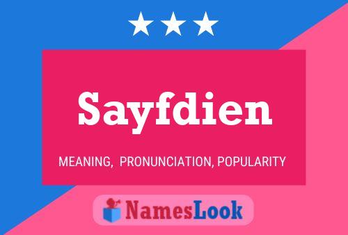 Sayfdien Name Poster