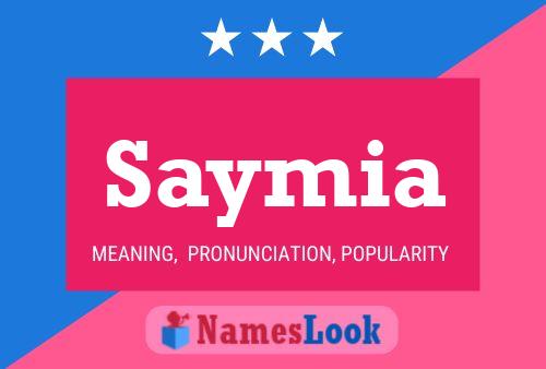 Saymia Name Poster