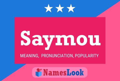 Saymou Name Poster