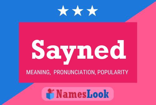 Sayned Name Poster