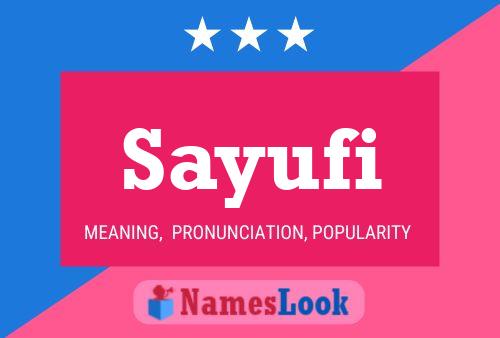 Sayufi Name Poster